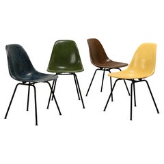 Charles & Ray Eames DSX Side Chair Multicolor Set for Herman Miller