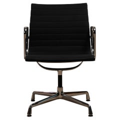 Charles & Ray Eames EA108 Conference and Dining Chair Black Hopsak, Vitra