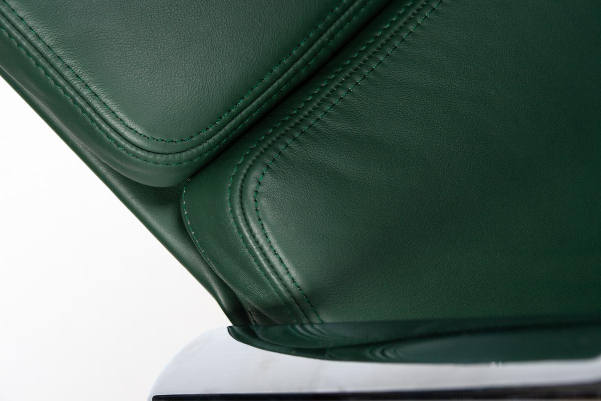 Charles & Ray Eames EA208 Conference and Dining Chair Green Leather, Vitra 3