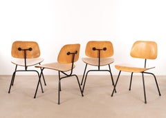 Charles & Ray Eames Early 1953 DCM Maple Side Chair Dining Set by Herman Miller