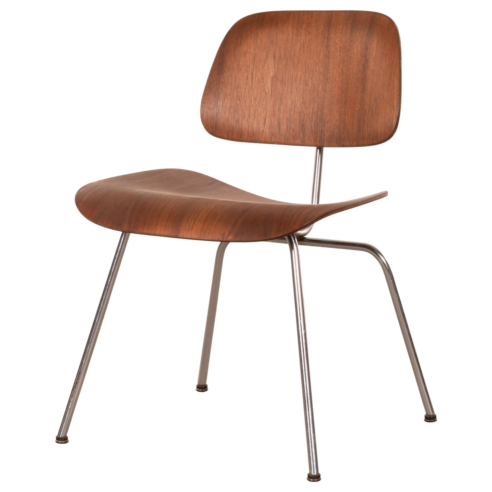 Charles & Ray Eames Early DCM Walnut Side Chair by Herman Miller, USA