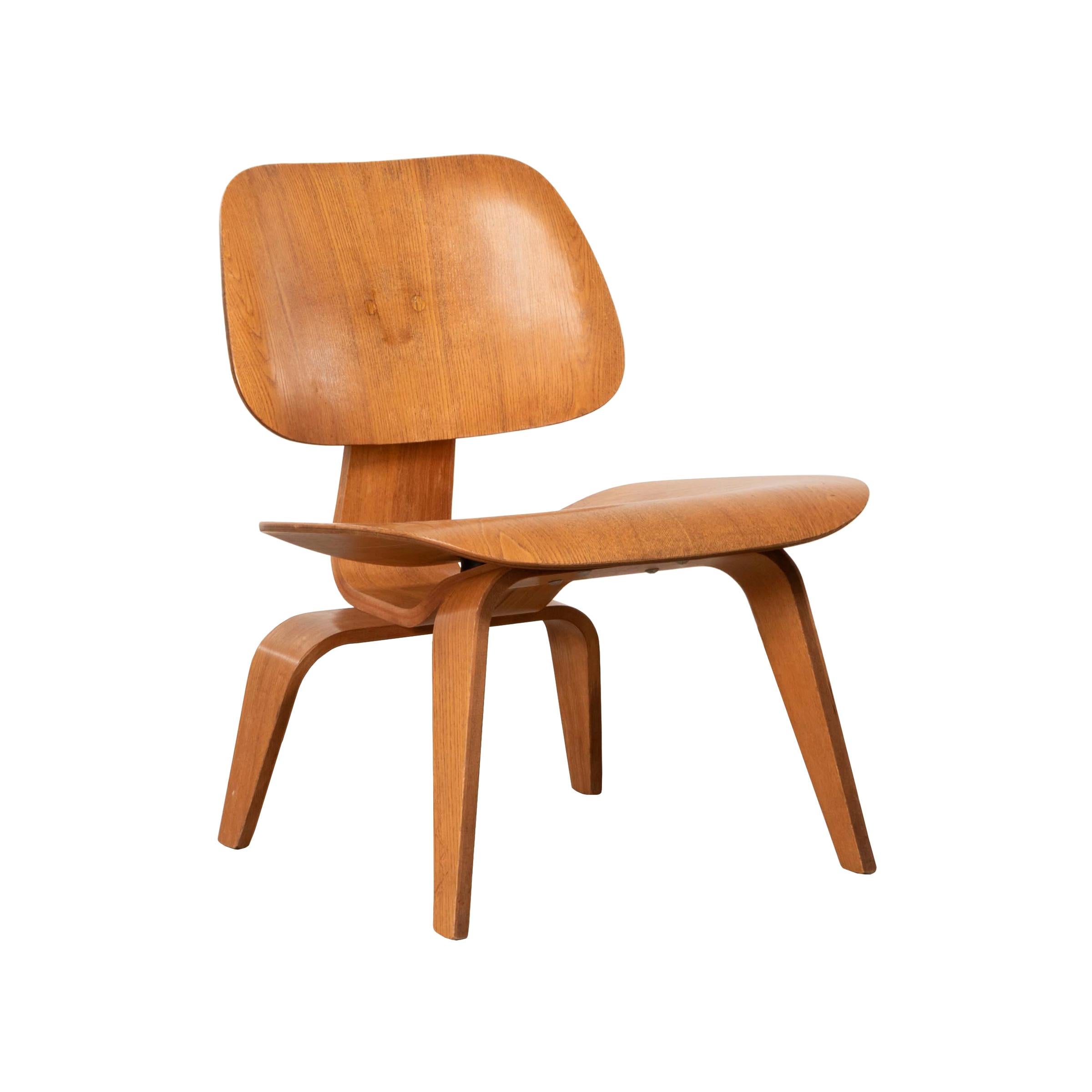 Charles & Ray Eames Early LCW Ash Lounge Chair for Herman Miller, 1951