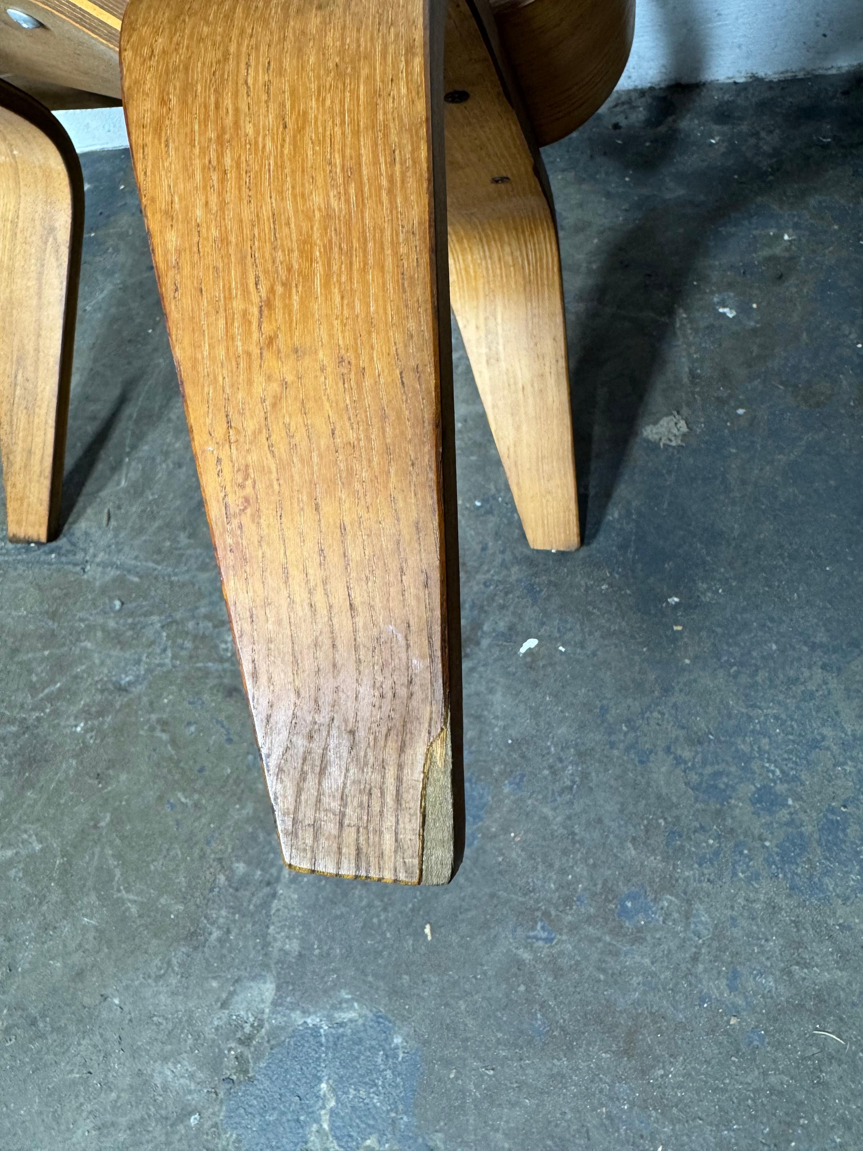 Charles & Ray Eames Early LCW Lounge Chair for Herman Miller, 1951 For Sale 6