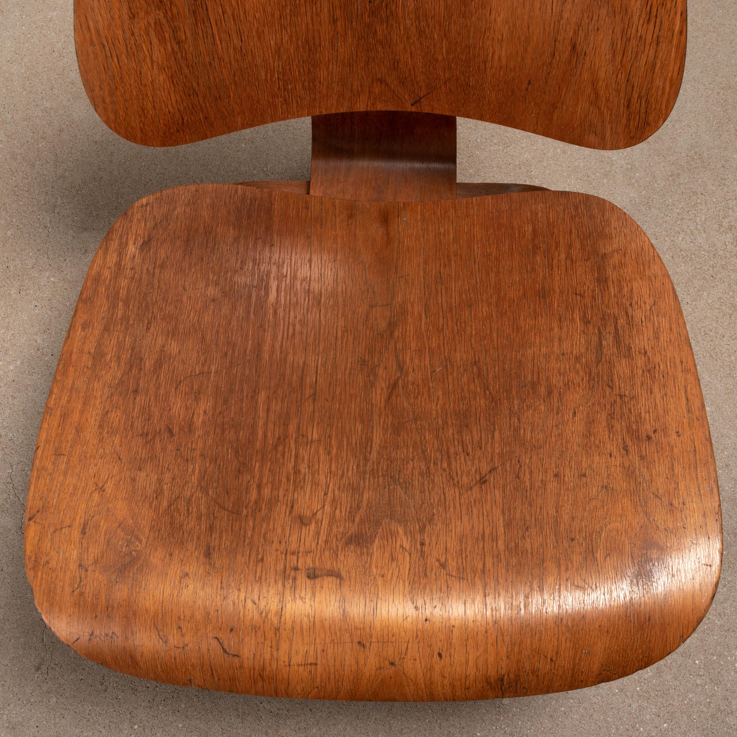 Charles & Ray Eames Early LCW Oak Lounge Chair for Herman Miller 3