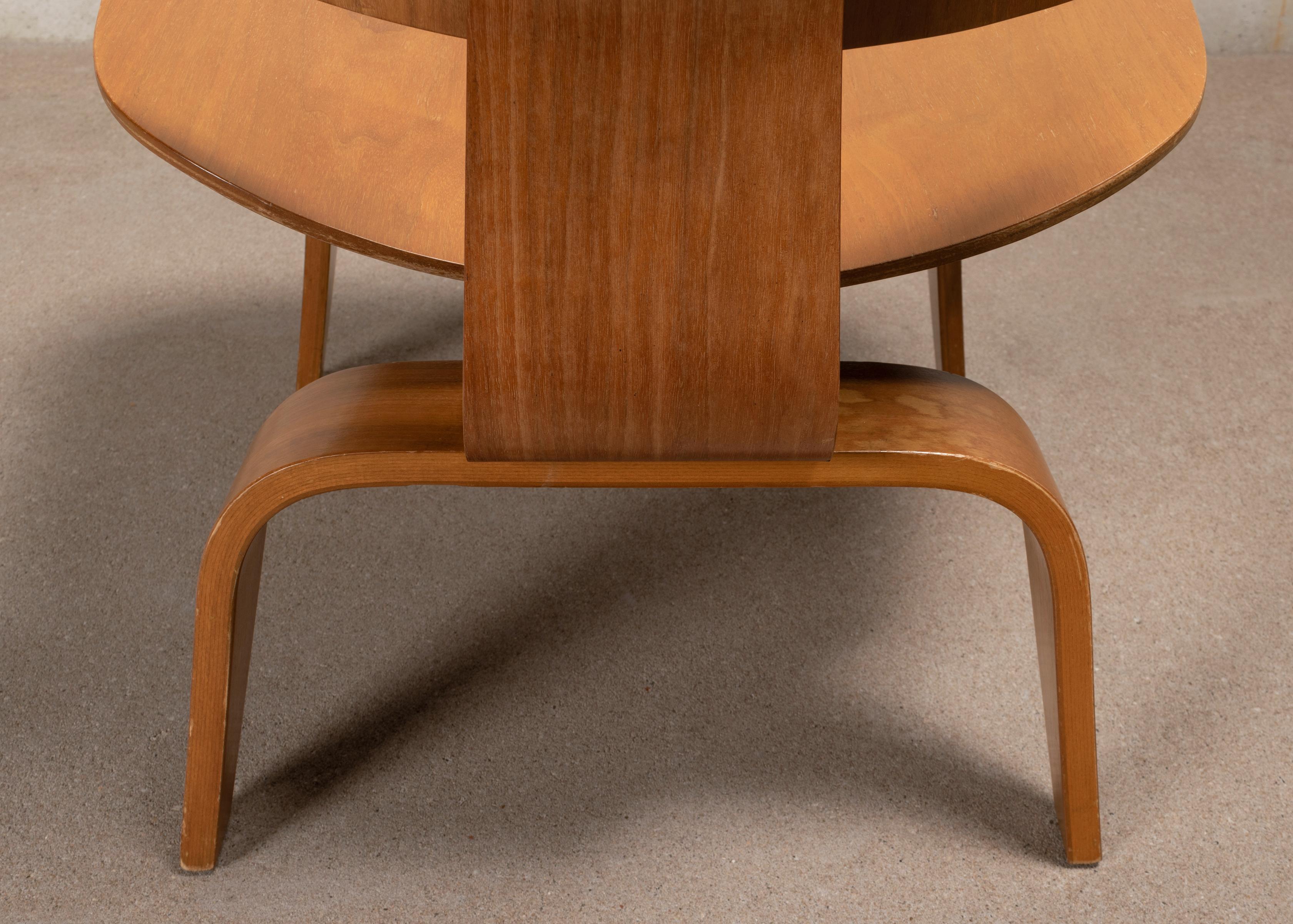 Charles & Ray Eames Early LCW Walnut Lounge Chair for Herman Miller 8
