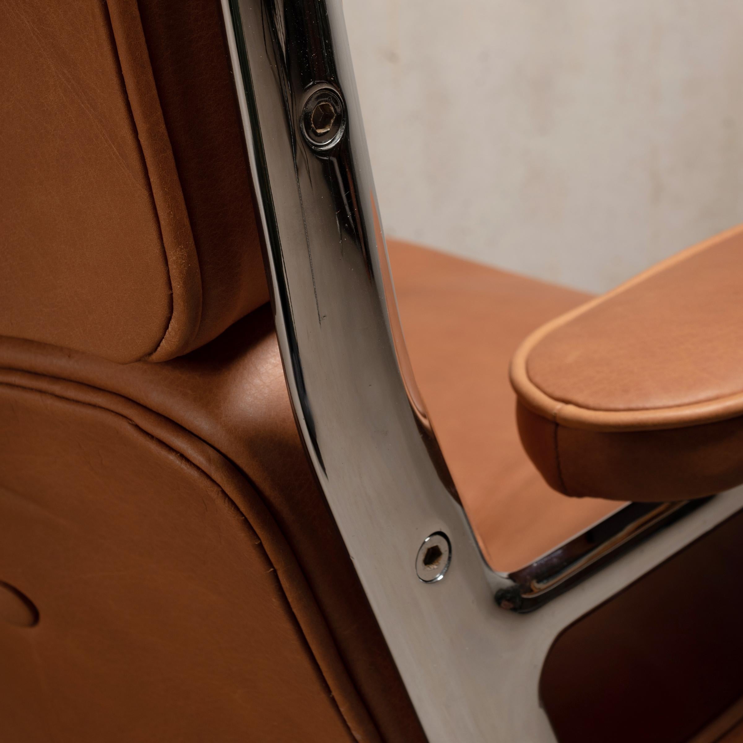 Charles & Ray Eames ES105 Lobby Chairs in Cognac Leather by Vitra 8