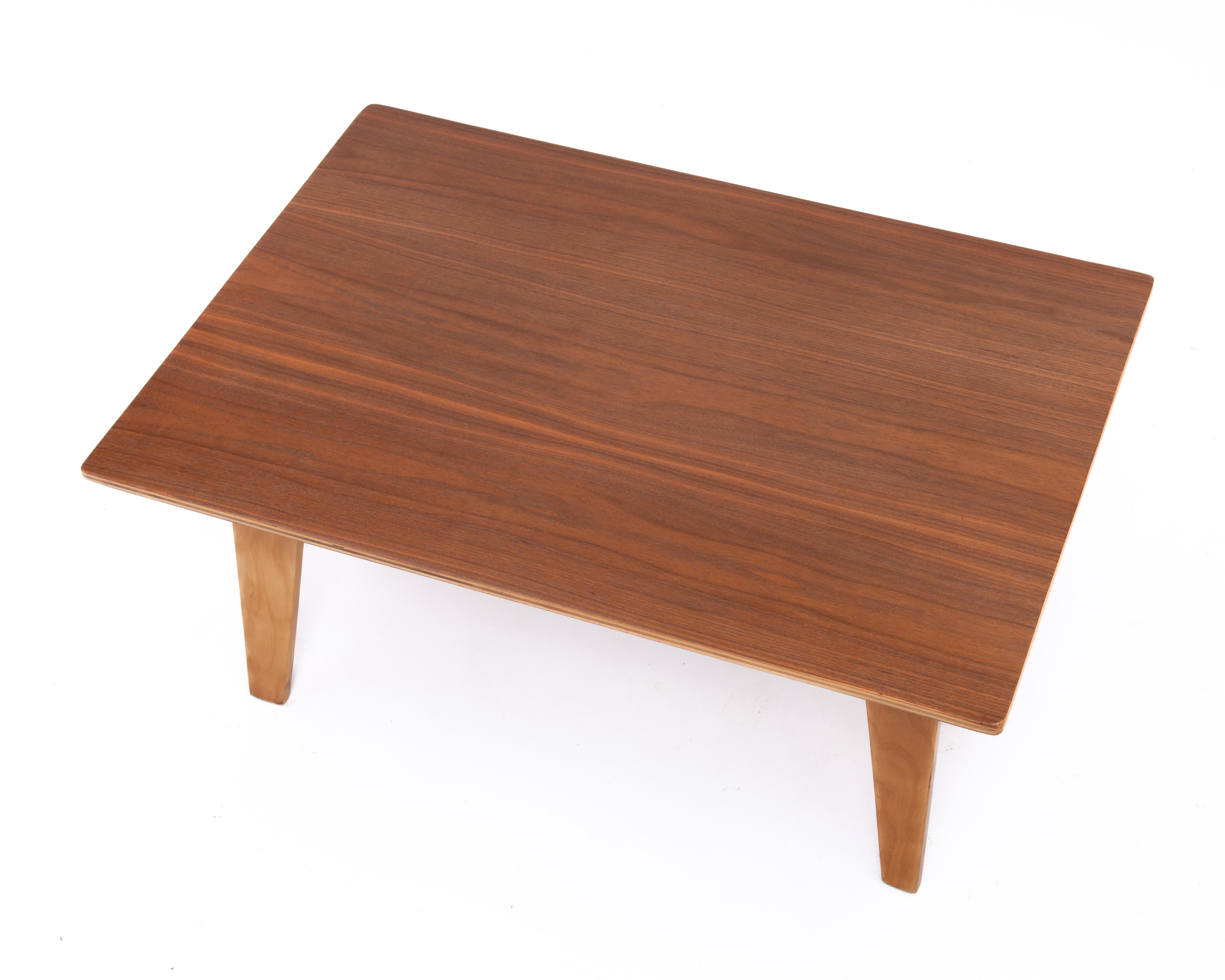 Charles Ray Eames Evans Plywood Company CTW1 OTW Oblong Table Wood Walnut Birch For Sale 5