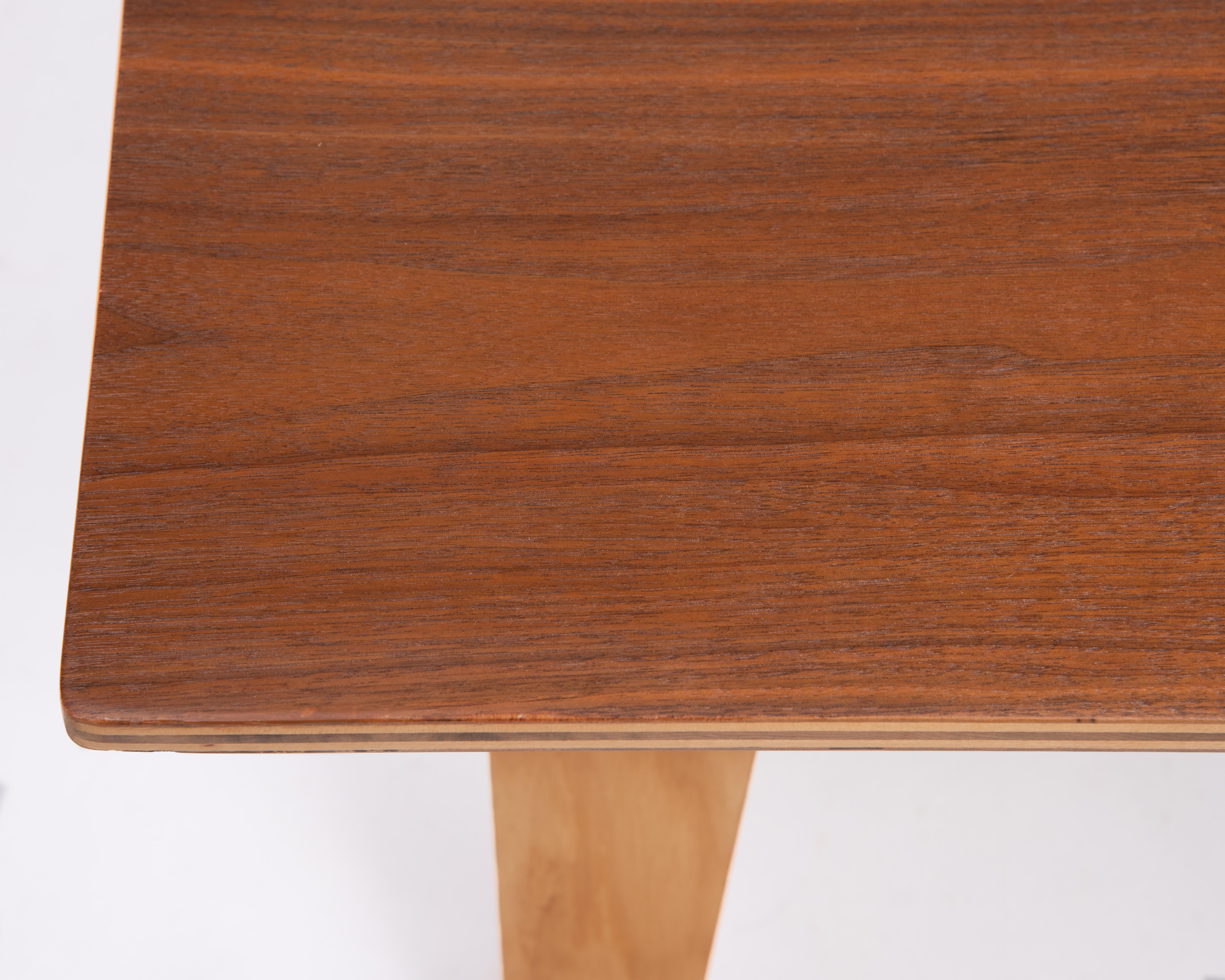 Charles Ray Eames Evans Plywood Company CTW1 OTW Oblong Table Wood Walnut Birch For Sale 7