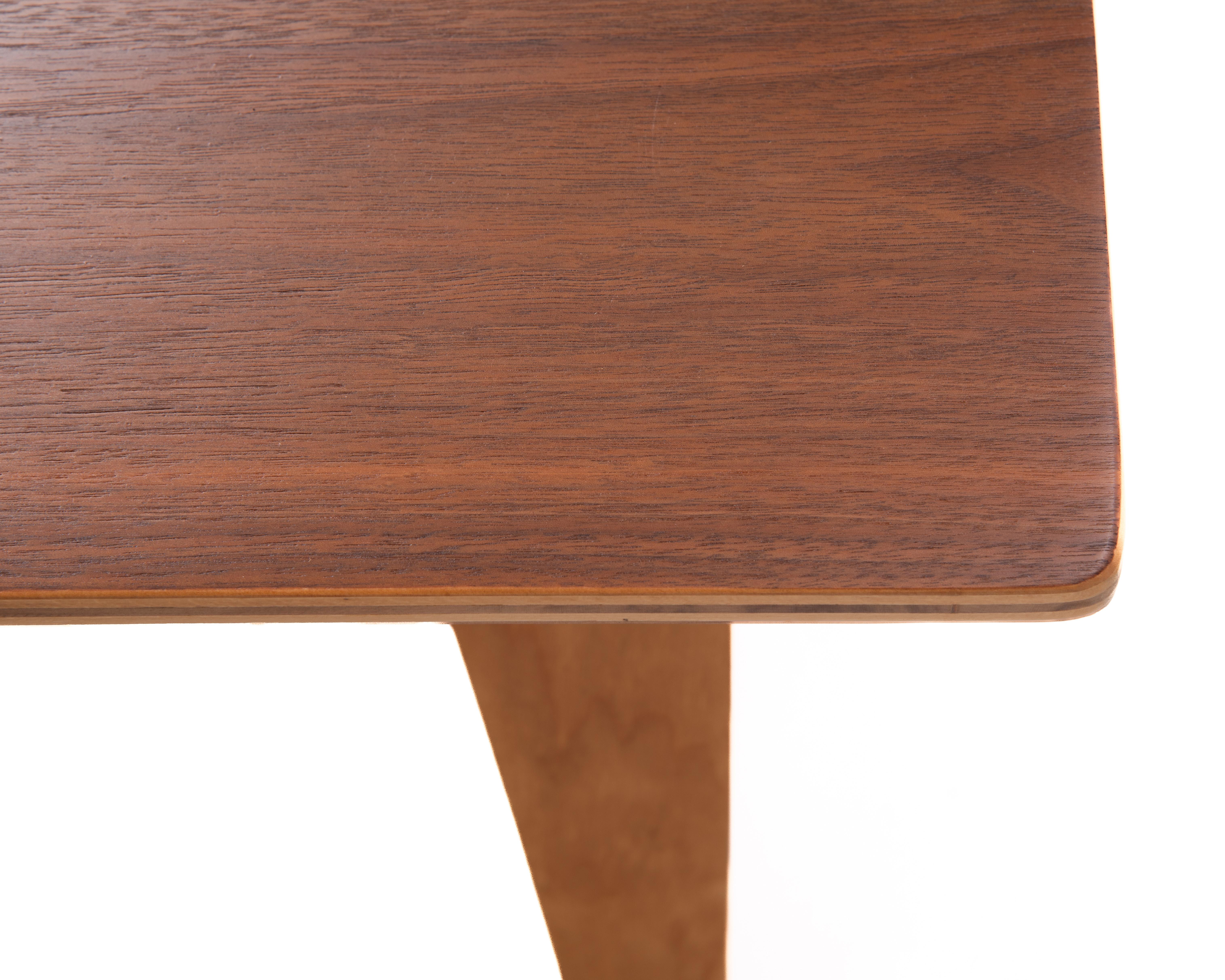 Charles Ray Eames Evans Plywood Company CTW1 OTW Oblong Table Wood Walnut Birch For Sale 9