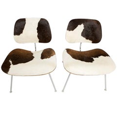 Vintage Charles & Ray Eames for Herman Miller DCM Cowhide Chairs
