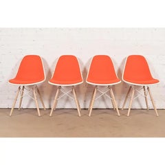 Charles & Ray Eames for Herman Miller DSW Shell Side Chairs, Set of Four