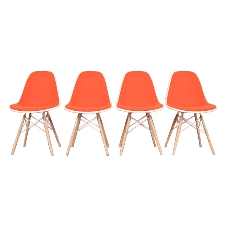 Charles 
Ray Eames for Herman Miller DSW Shell Side Chairs, Set of Four