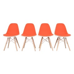 Charles 
Ray Eames for Herman Miller DSW Shell Side Chairs, Set of Four