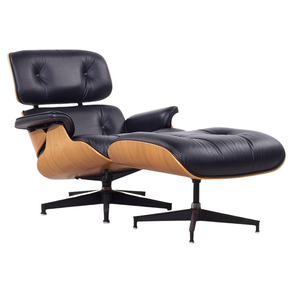 Charles & Ray Eames for Herman Miller Mid Century Walnut Eames Chair and Ottoman
