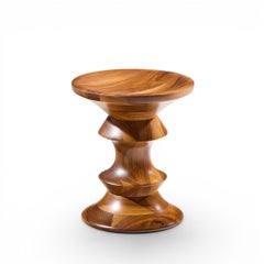 Taburete «Time Life» de Charles and Ray Eames para Herman Miller, de mediados de siglo, en nogal
