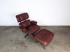 Charles & Ray Eames for Herman Miller Rosewood & Leather Lounge Chair, c1970s