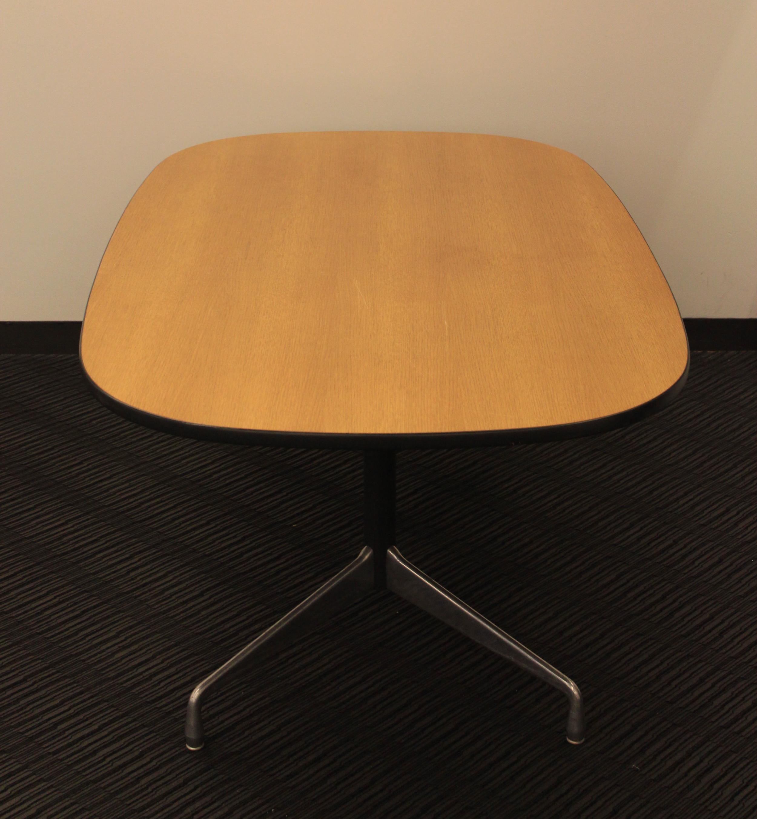 Charles & Ray Eames for Herman Miller Segmented 6' Conference Dining Table Oak For Sale 1