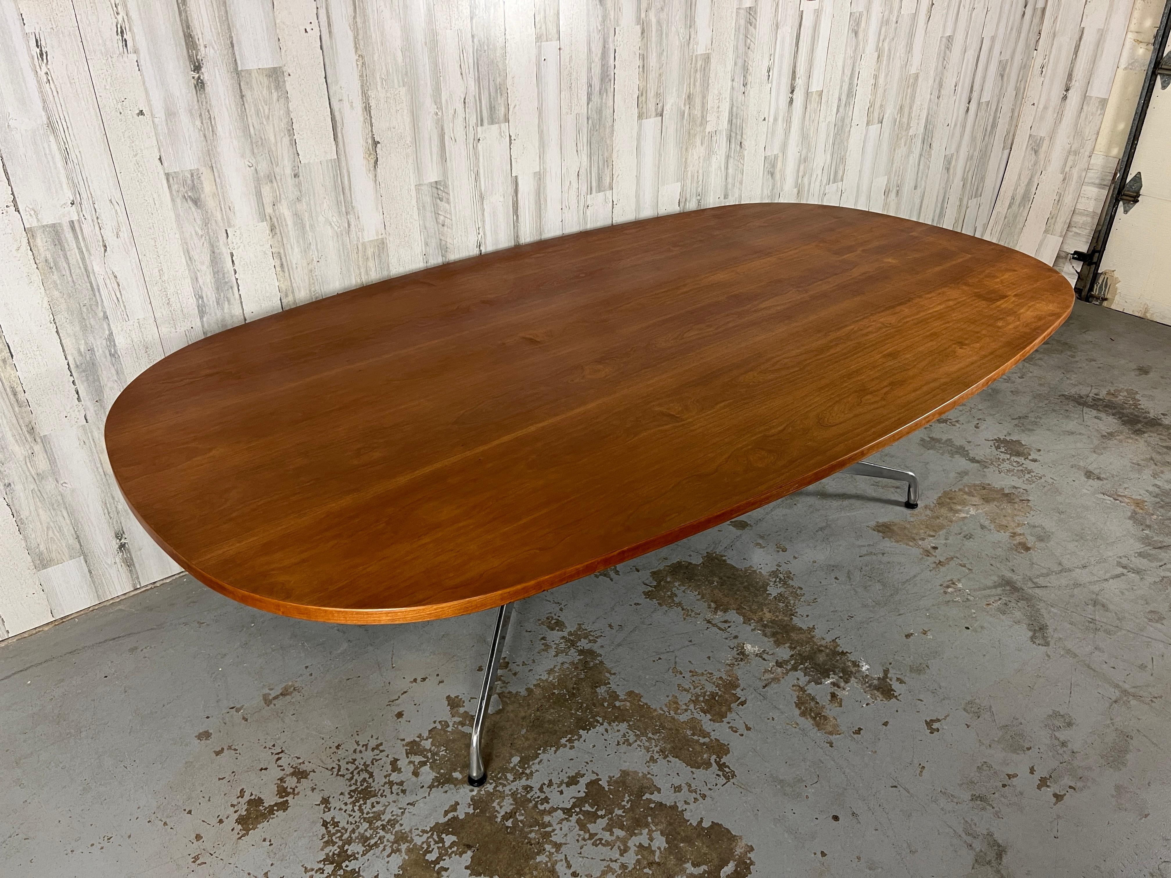 Contemporary Charles & Ray Eames for Herman Miller Walnut Conference Dining Table For Sale