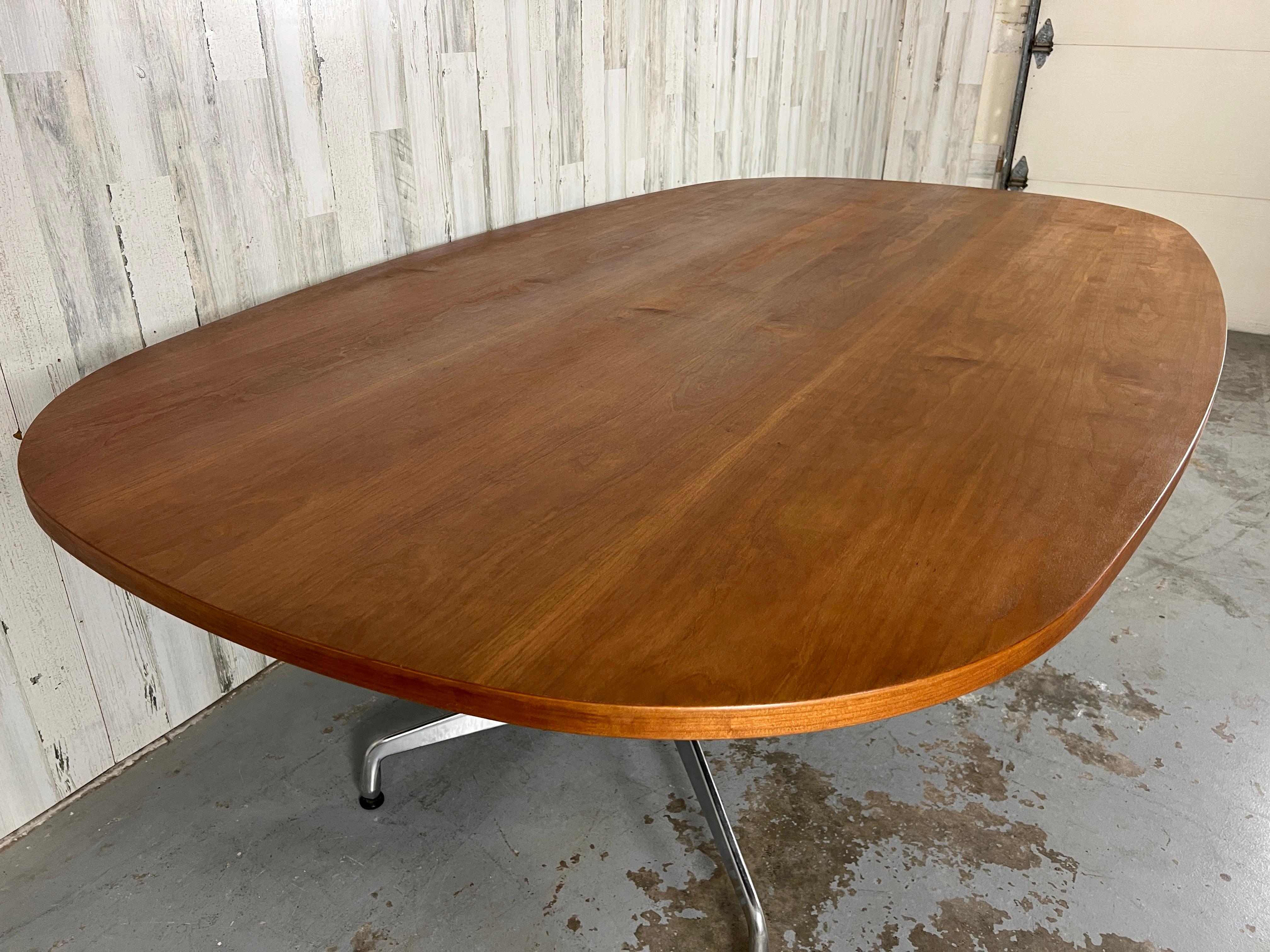 Charles & Ray Eames for Herman Miller Walnut Conference Dining Table For Sale 1