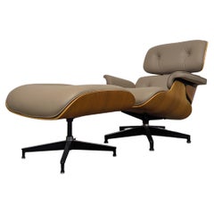 Charles & Ray Eames for Herman Miller Walnut & Leather Lounge Chair, 2009