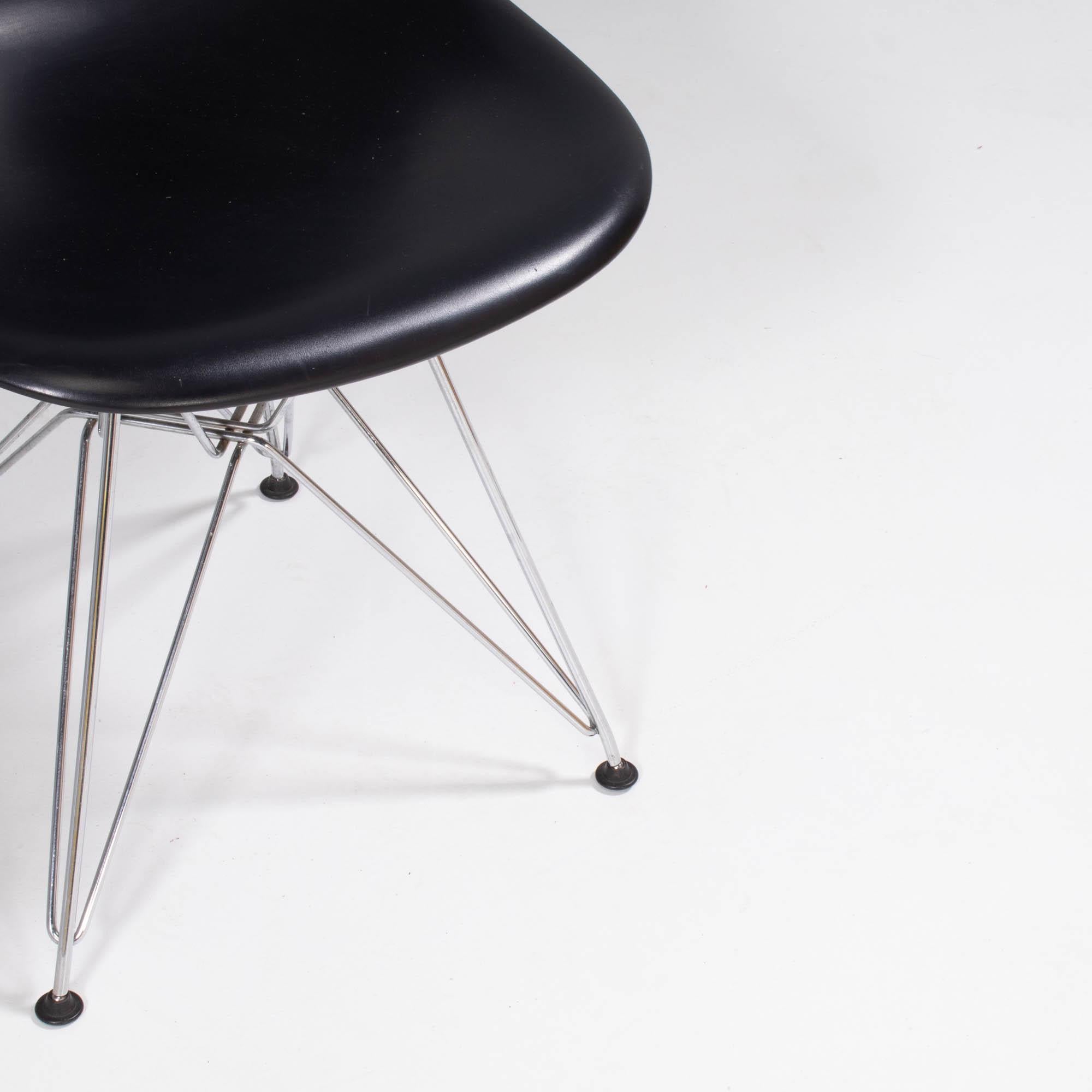 Charles & Ray Eames for Vitra Black DSR Dining Chair 3