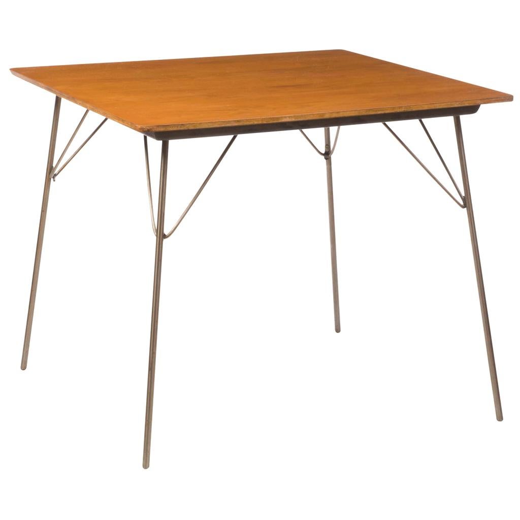 Charles & Ray Eames Herman Miller Birch Plywood and Steel DTM-2 Folding Table