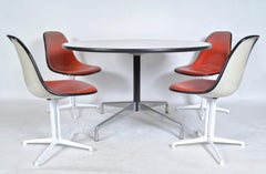 Charles Ray Eames Herman Miller Dining Room Set 4 La Fonda Chairs & Dining Table