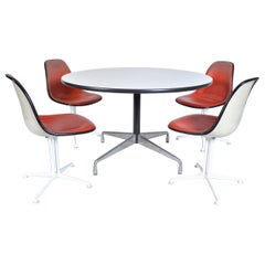 Charles Ray Eames Herman Miller Dining Room Set 4 La Fonda Chairs & Dining Table