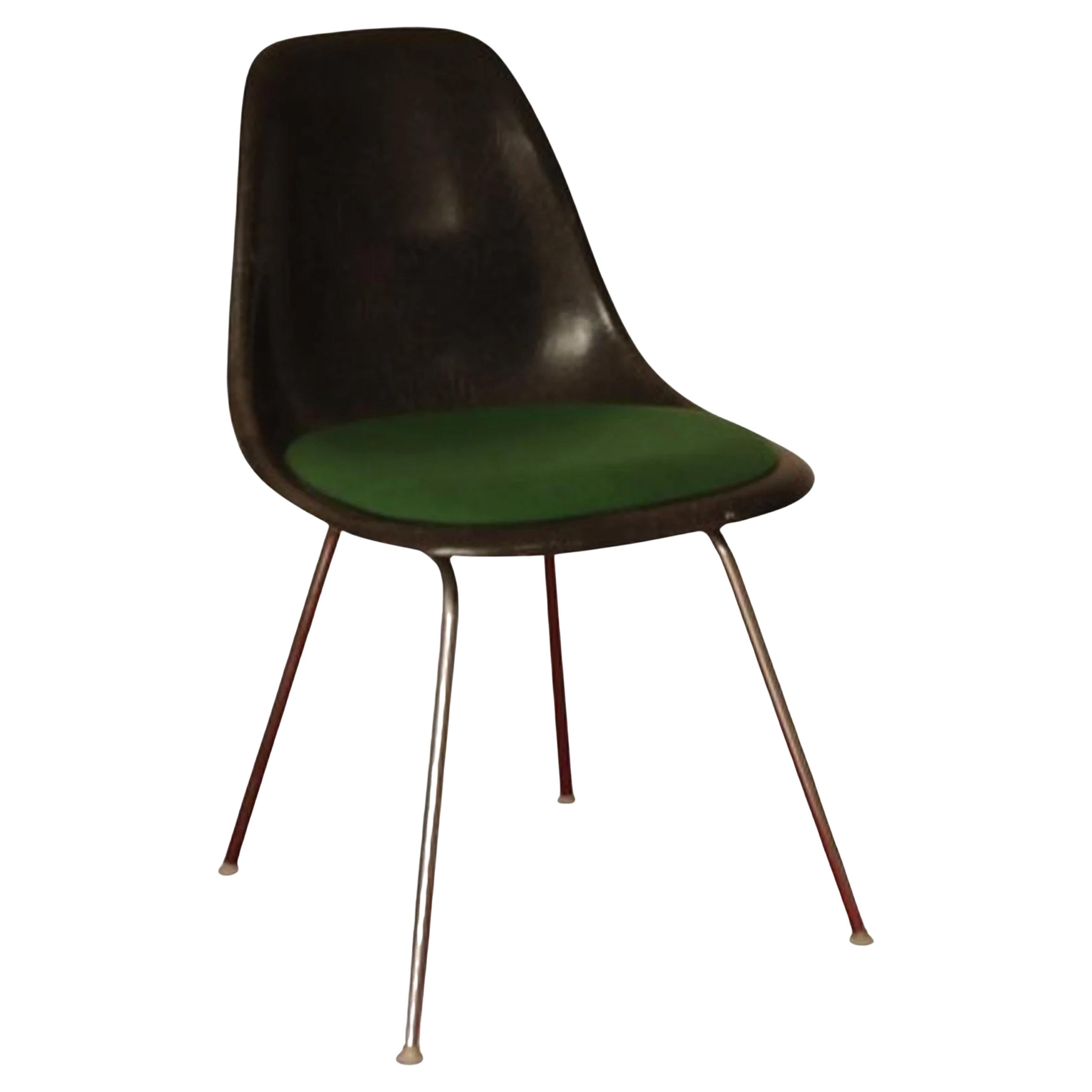 Charles & Ray Eames Herman Miller Original DSS Seal Brown Fibreglass Chair