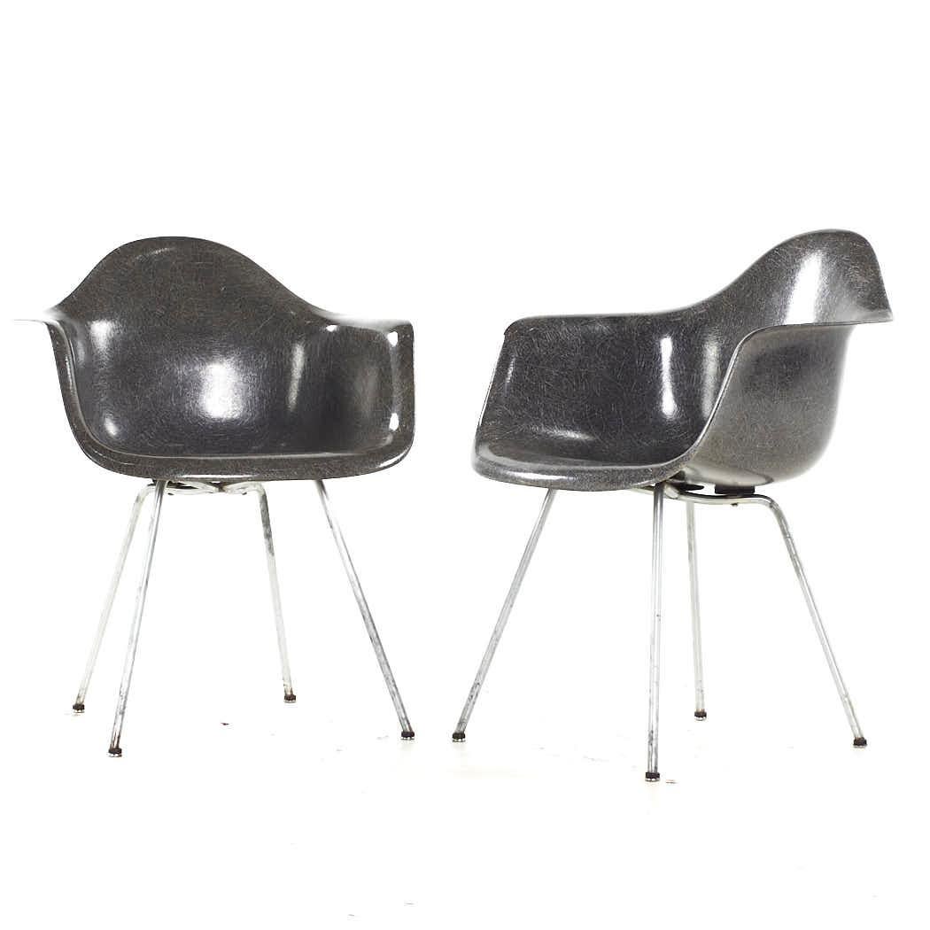 Mid-Century Modern Charles Ray Eames Herman Miller Zenith MCM 1st Edition Elephant Rope Chair Pair (paire) en vente