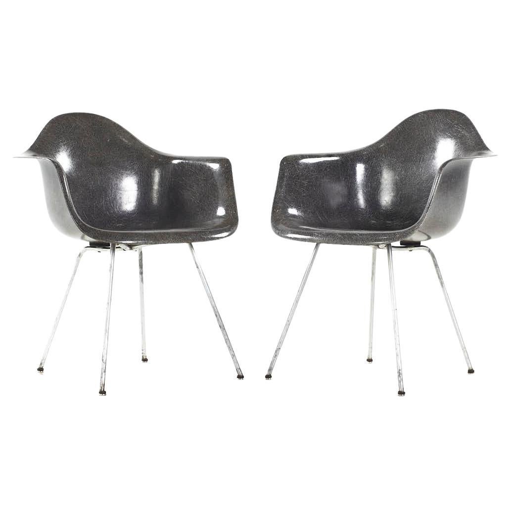 Charles Ray Eames Herman Miller Zenith MCM 1st Edition Elephant Rope Chair Pair (paire) en vente