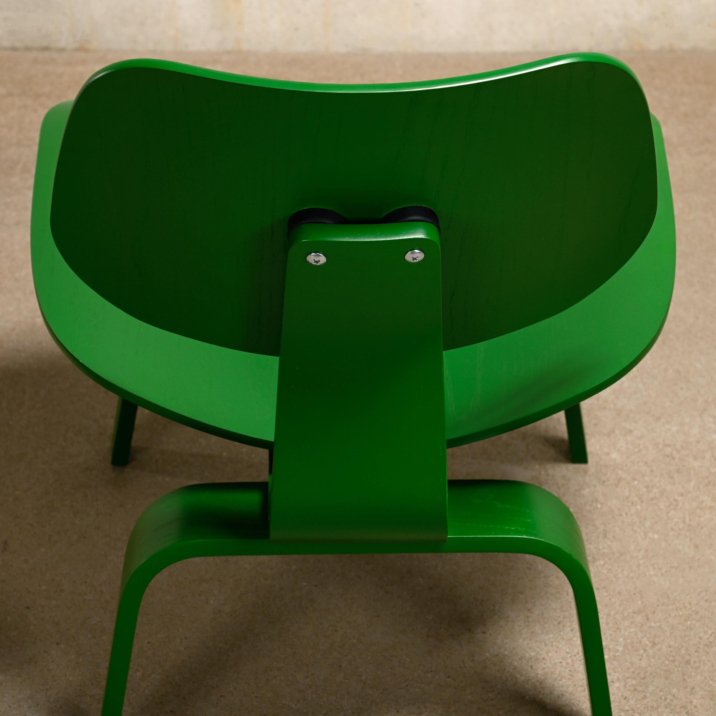 Charles & Ray Eames LCW Green HAY collection Lounge Chair for Herman Miller 5