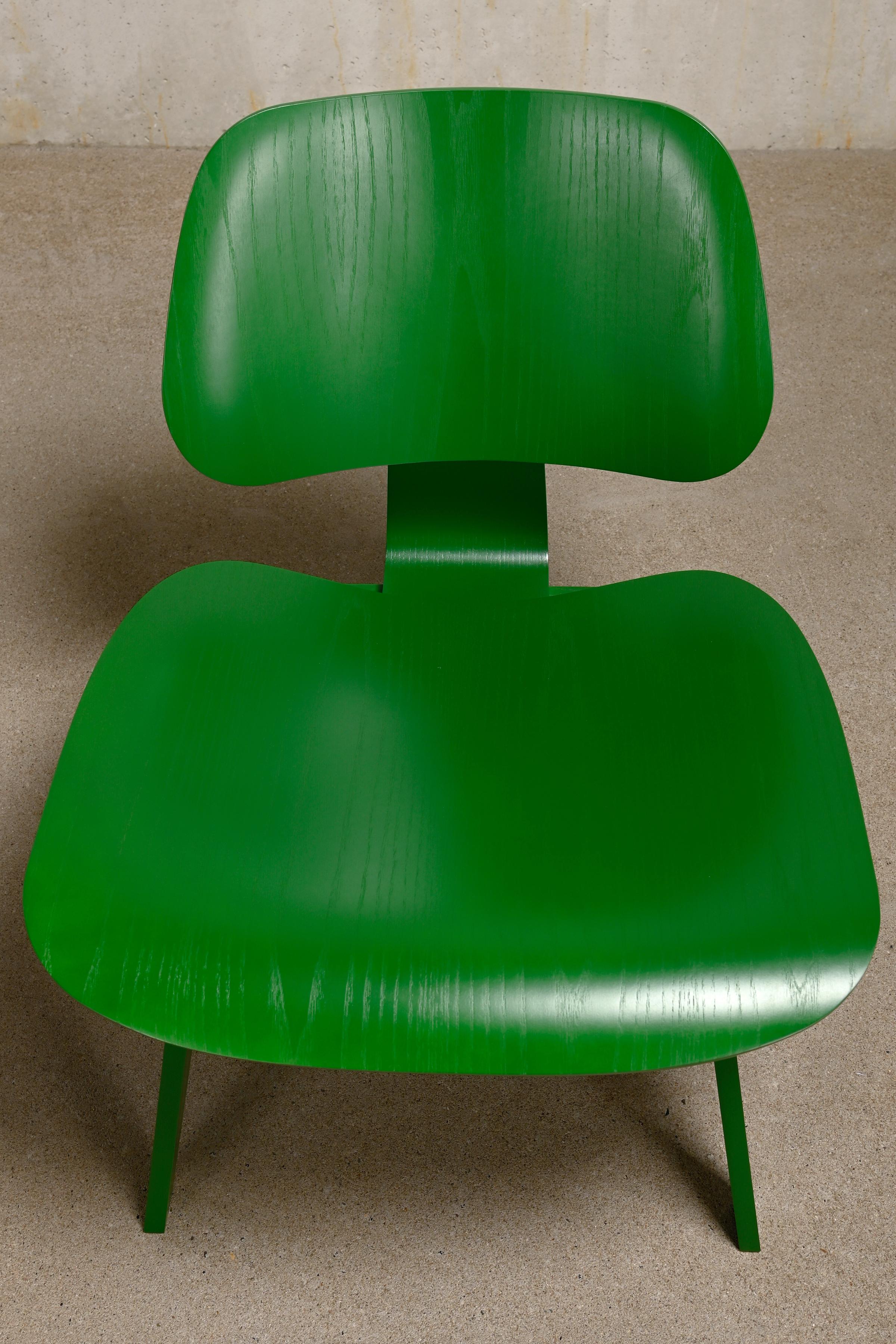 Charles & Ray Eames LCW Green HAY collection Lounge Chair for Herman Miller 1