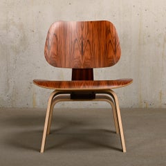Charles & Ray Eames LCW Santos Palisander Lounge Chair for Herman Miller