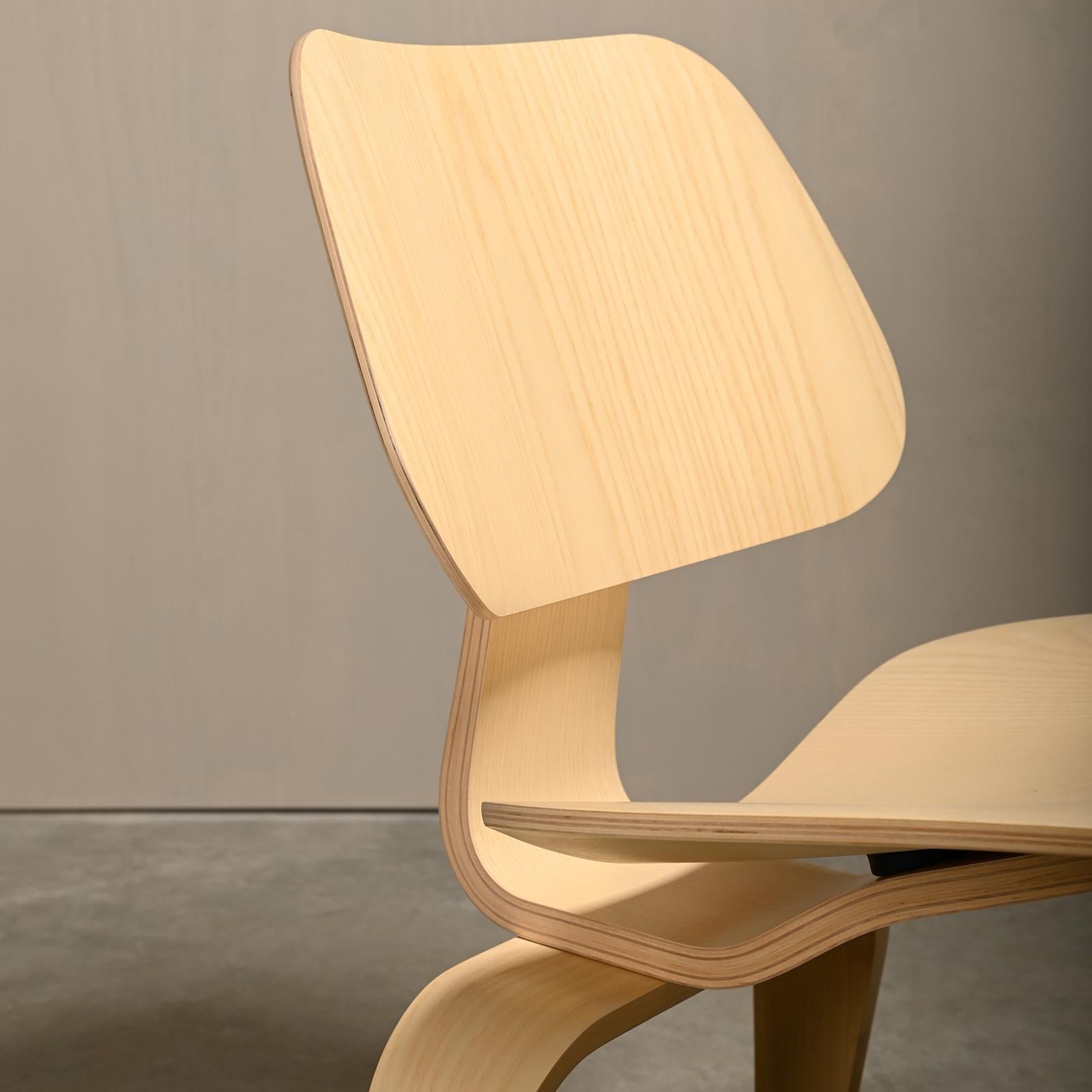 Charles & Ray Eames LCW White Ash Lounge Chair for Herman Miller 3