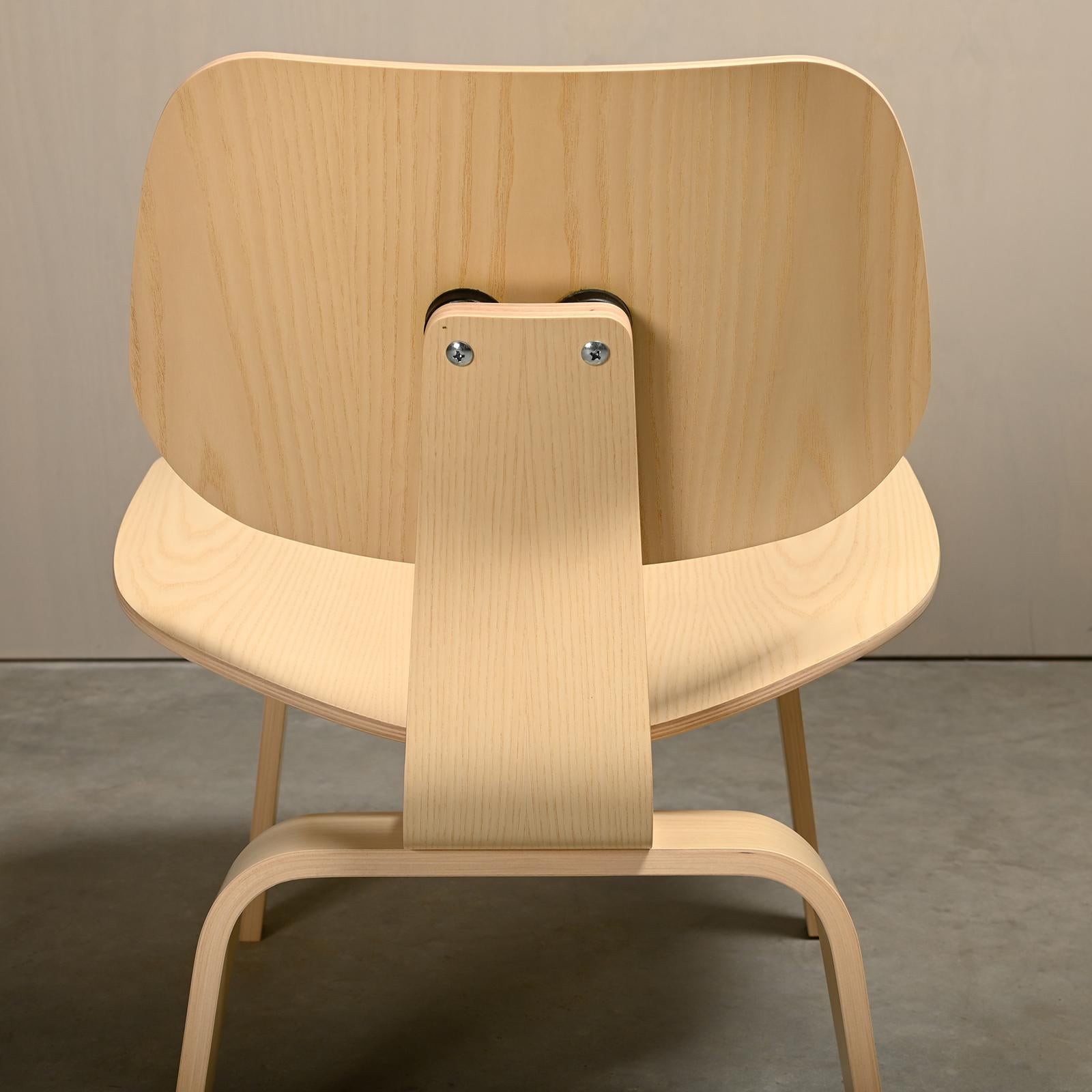 Charles & Ray Eames LCW White Ash Lounge Chair for Herman Miller 8