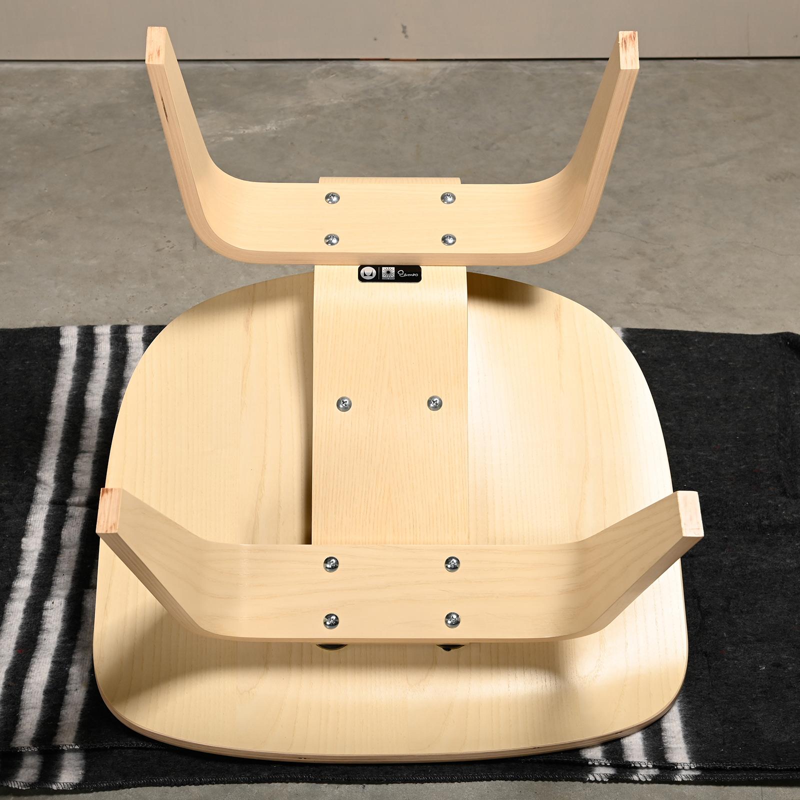 Charles & Ray Eames LCW White Ash Lounge Chair for Herman Miller 10