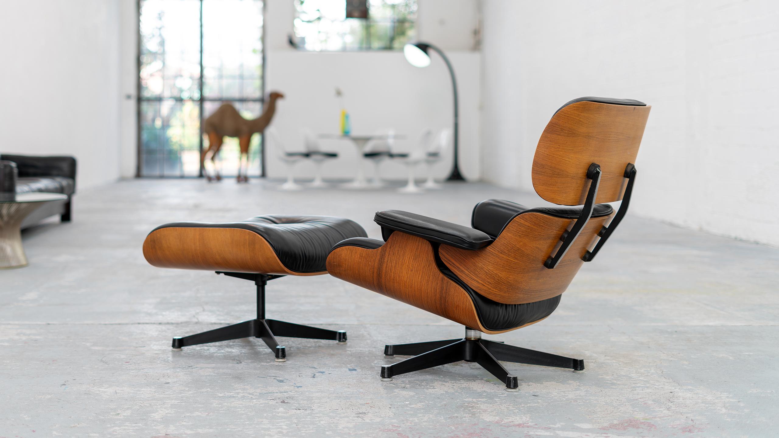 Mid-Century Modern Charles & Ray Eames - Lounge Chair, 1957 by Fehlbaum & Contura - 1st Series