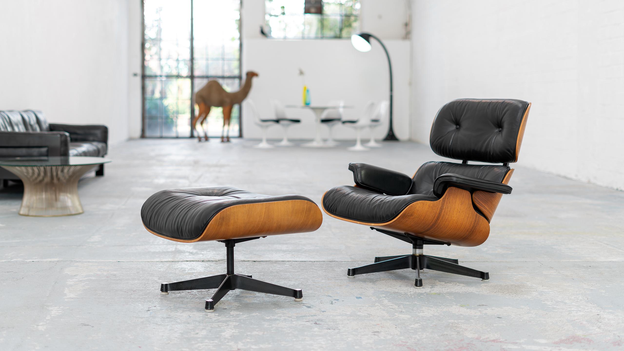 Charles & Ray Eames - Lounge Chair, 1957 by Fehlbaum & Contura - 1st Series In Good Condition In Munster, NRW