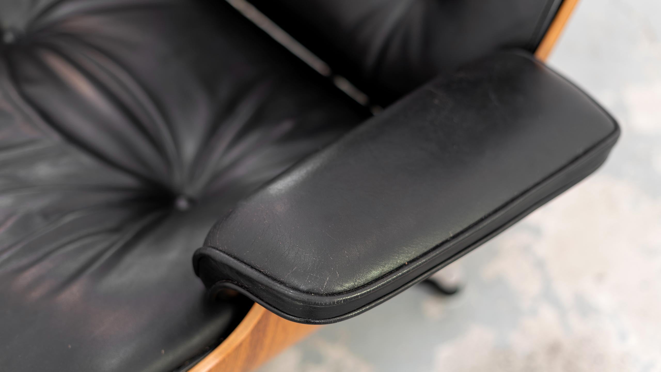 Mid-20th Century Charles & Ray Eames - Lounge Chair, 1957 by Fehlbaum & Contura - 1st Series