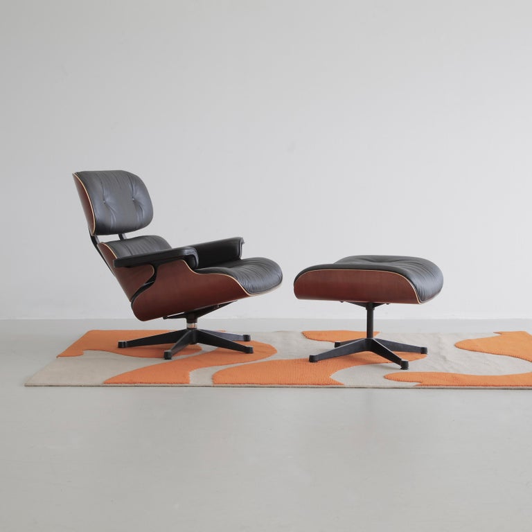 Charles and Ray Eames Lounge Chair and Footstool, Vitra 1999 For Sale at  1stDibs