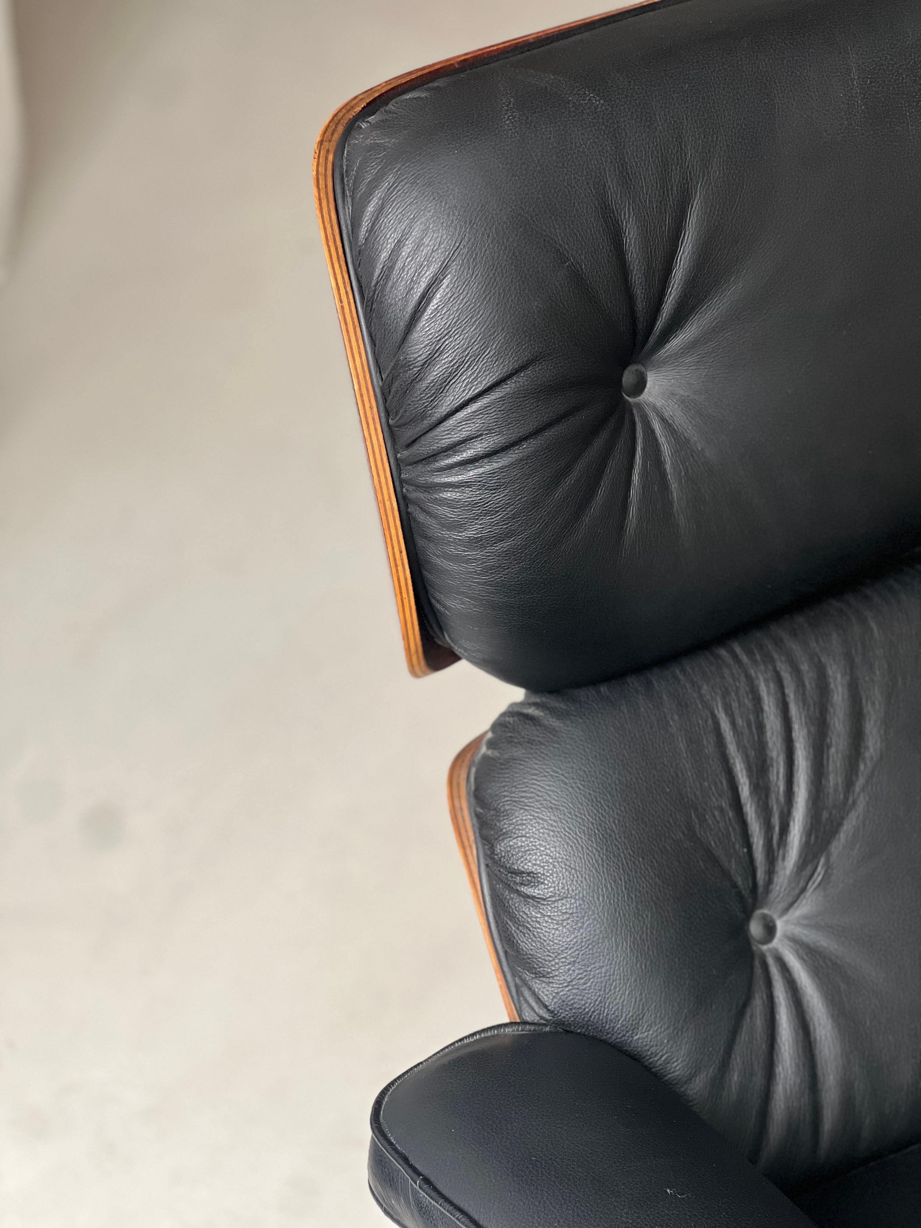 Rare First Series Charles & Ray Eames Lounge Chair and Ottoman by Herman Miller For Sale 7