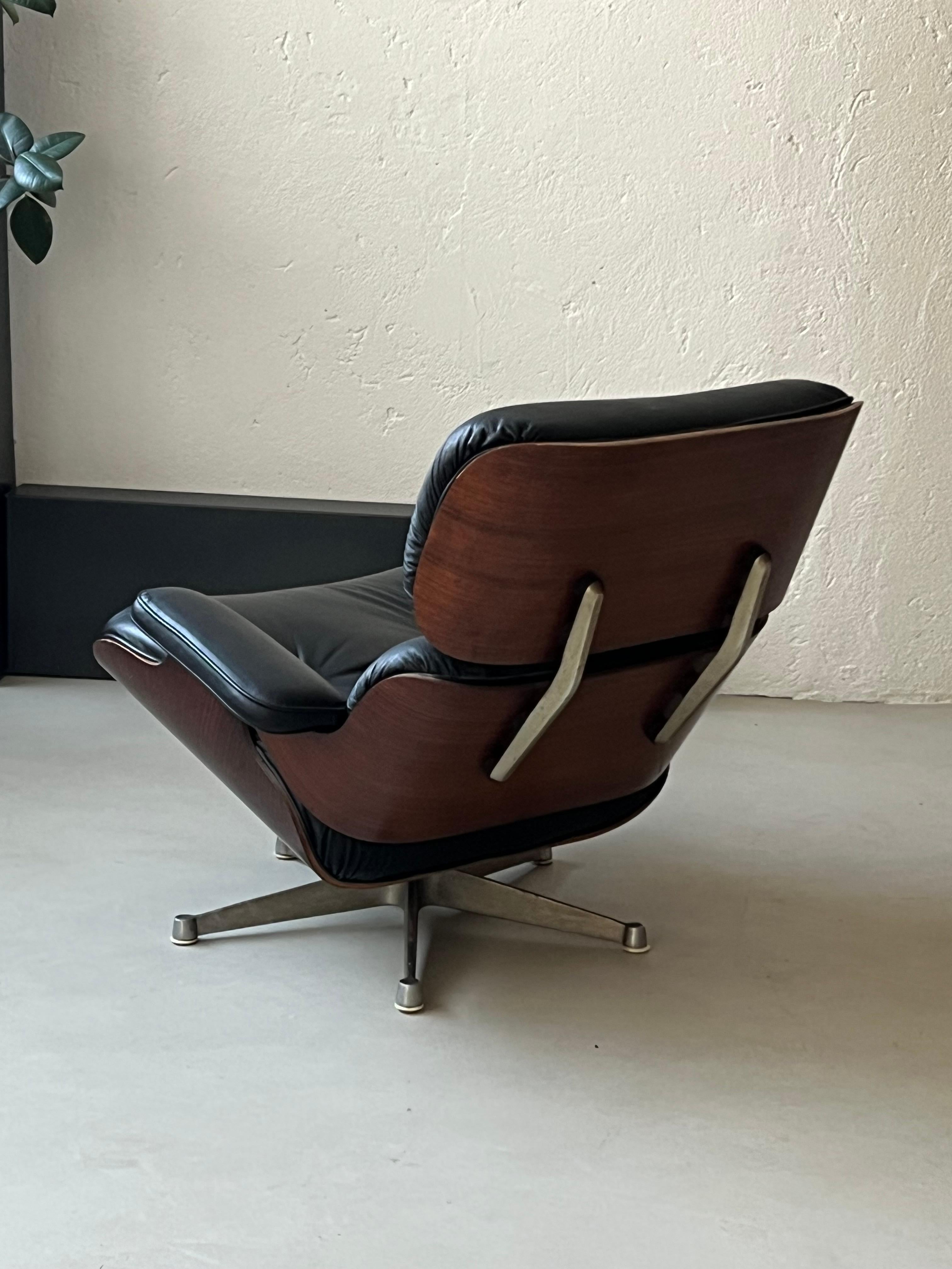 American Rare First Series Charles & Ray Eames Lounge Chair and Ottoman by Herman Miller For Sale