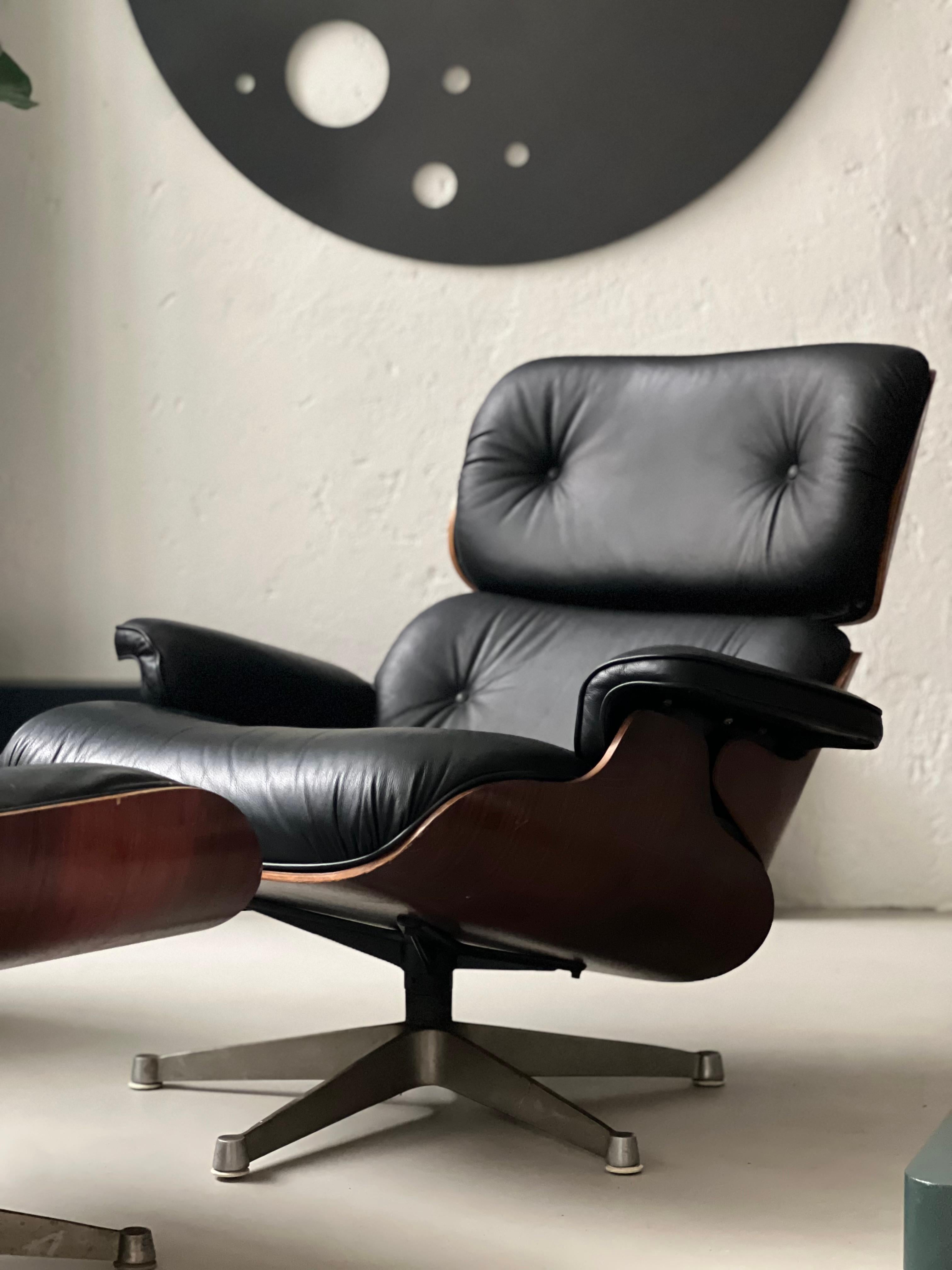 Rare First Series Charles & Ray Eames Lounge Chair and Ottoman by Herman Miller For Sale 2