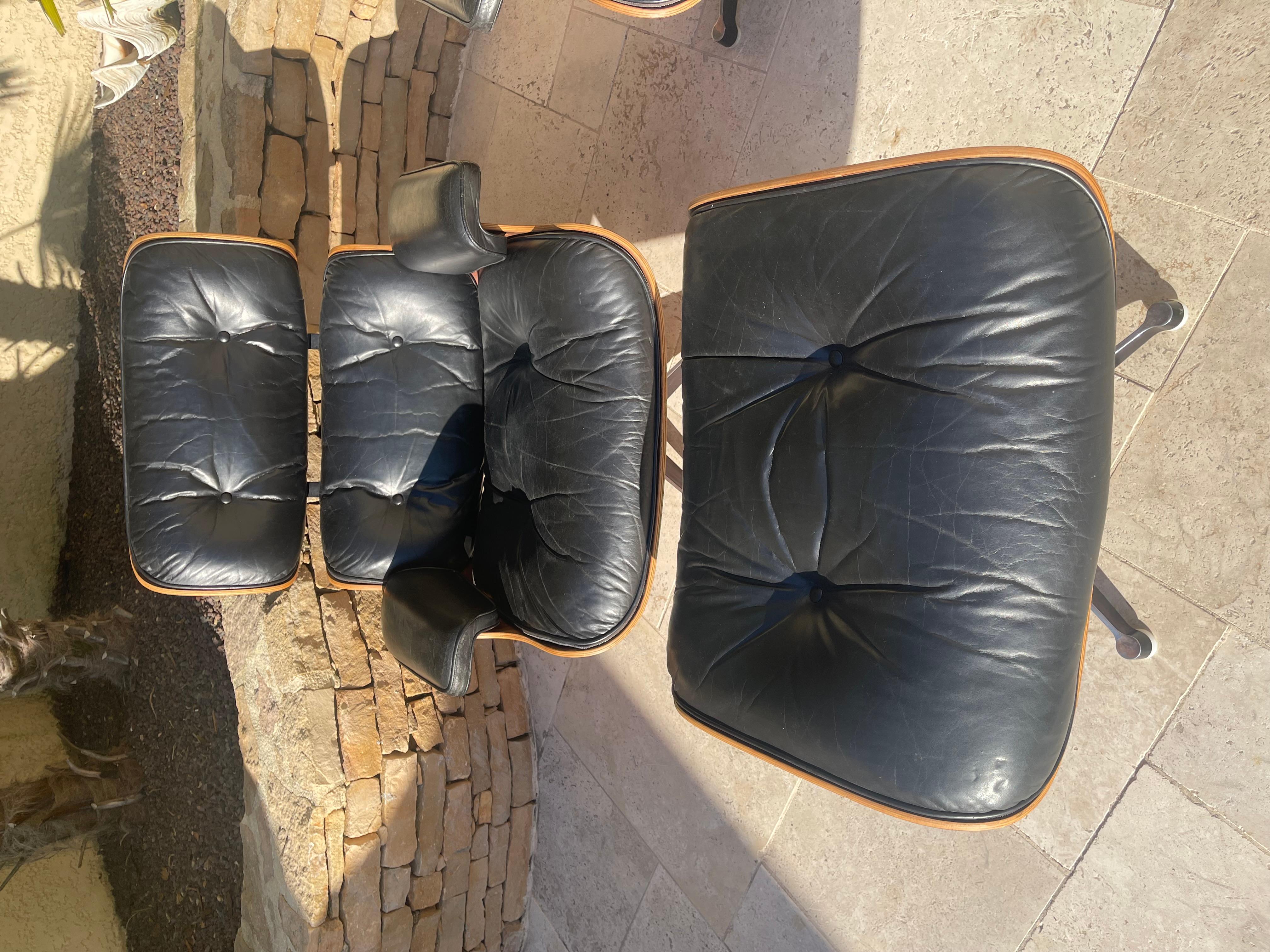 Charles and Ray Eames - Pareja de sillones y otomanas en venta 12