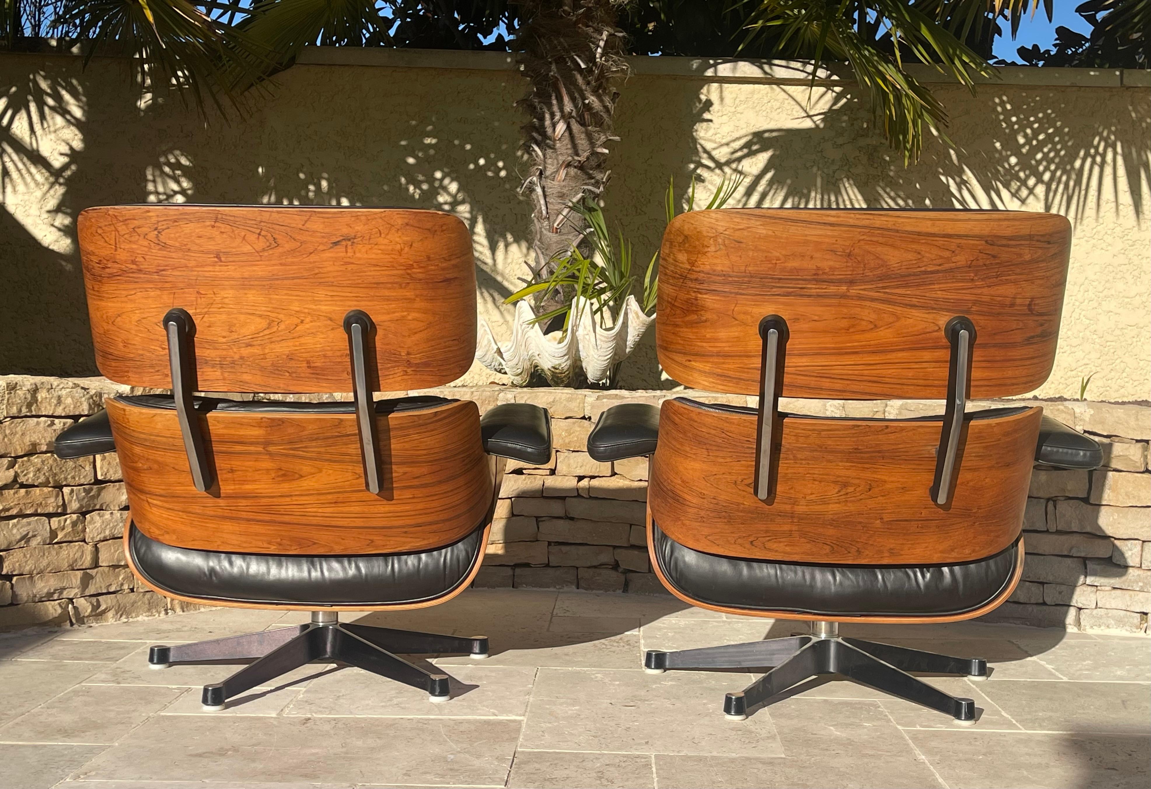 Charles and Ray Eames - Pareja de sillones y otomanas en venta 2