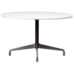 Charles & Ray Eames Segmented round and white Dining Table for Herman Miller