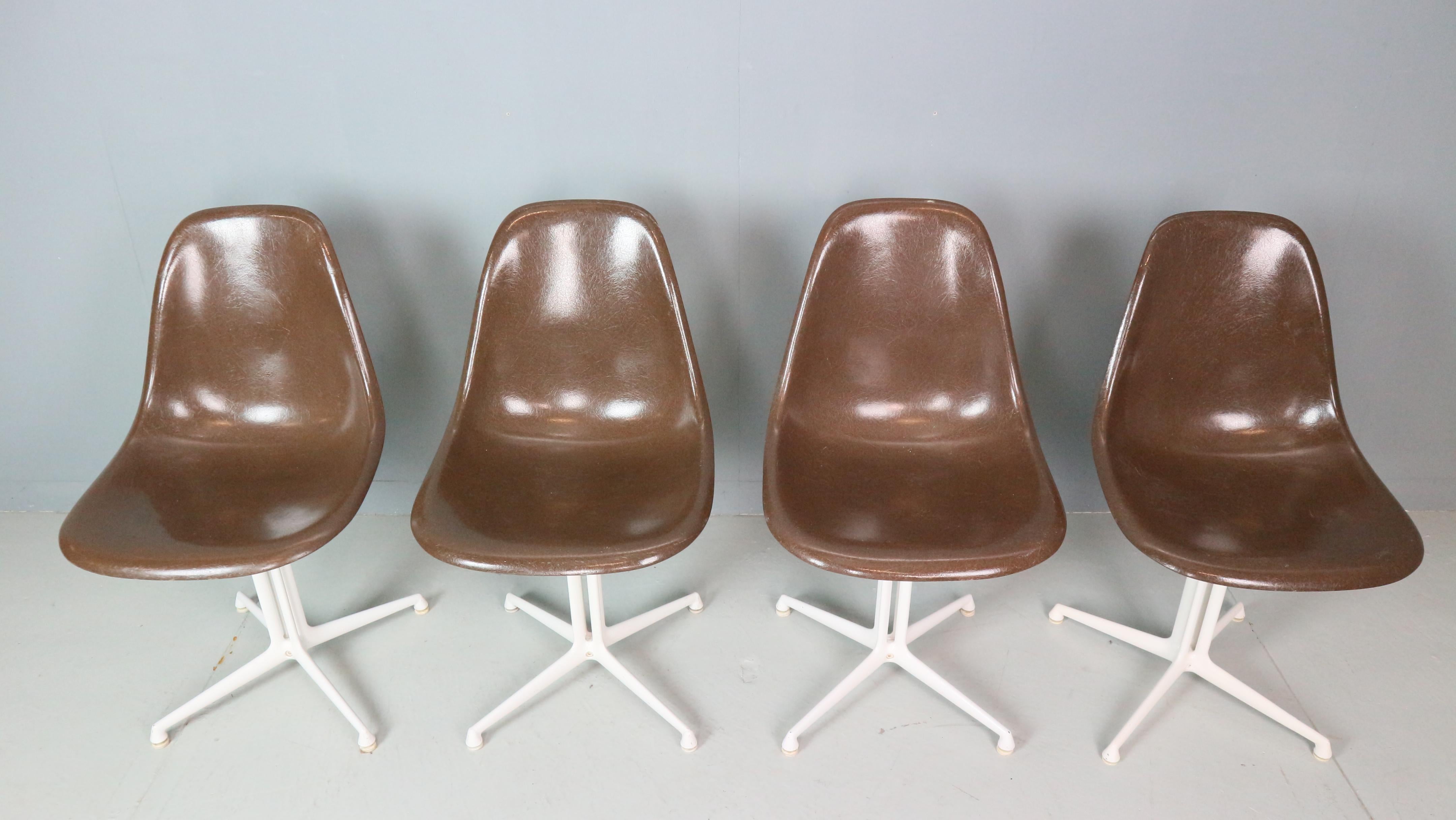 Charles & Ray Eames: 4er-Set „La Fonda“-Stühle für Herman Miller, 1960 im Angebot 3