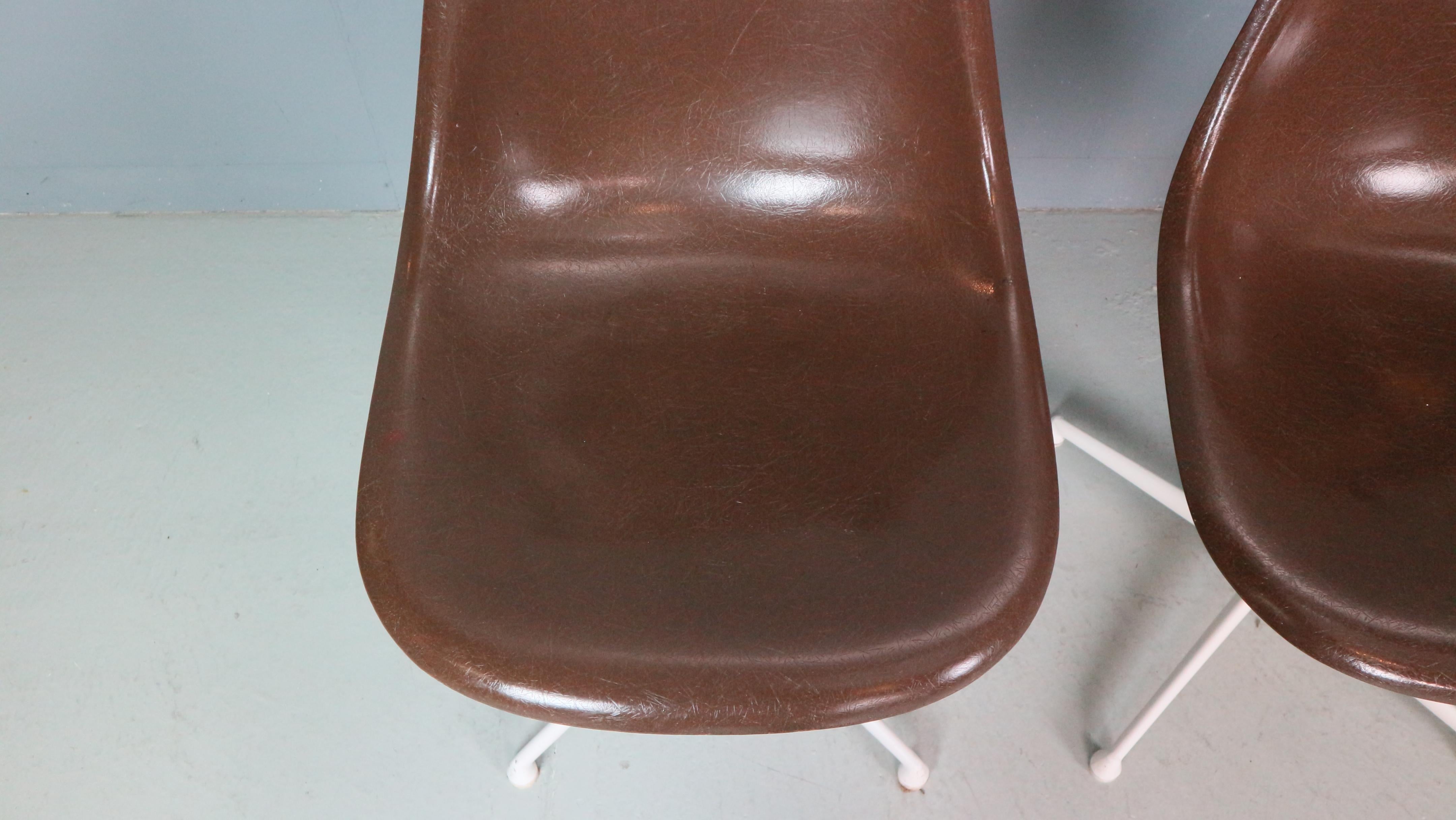 Charles & Ray Eames: 4er-Set „La Fonda“-Stühle für Herman Miller, 1960 (Mitte des 20. Jahrhunderts) im Angebot