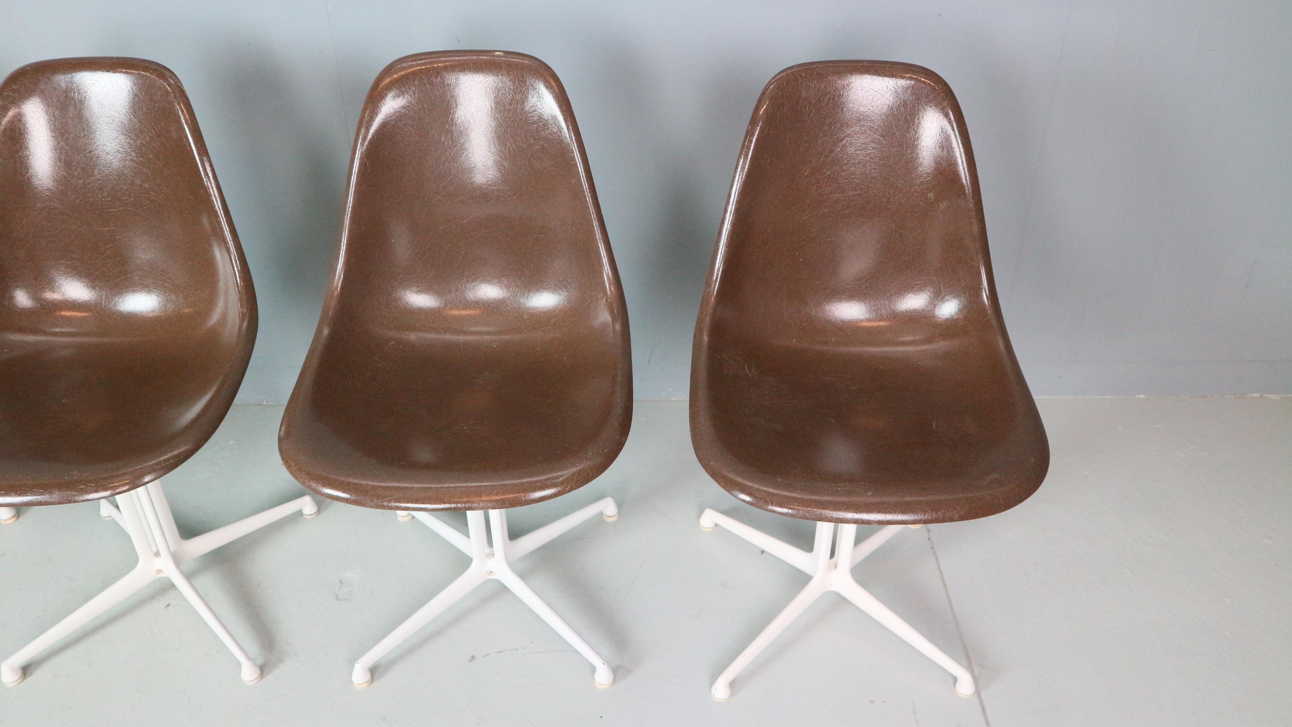 Charles & Ray Eames: 4er-Set „La Fonda“-Stühle für Herman Miller, 1960 im Angebot 1